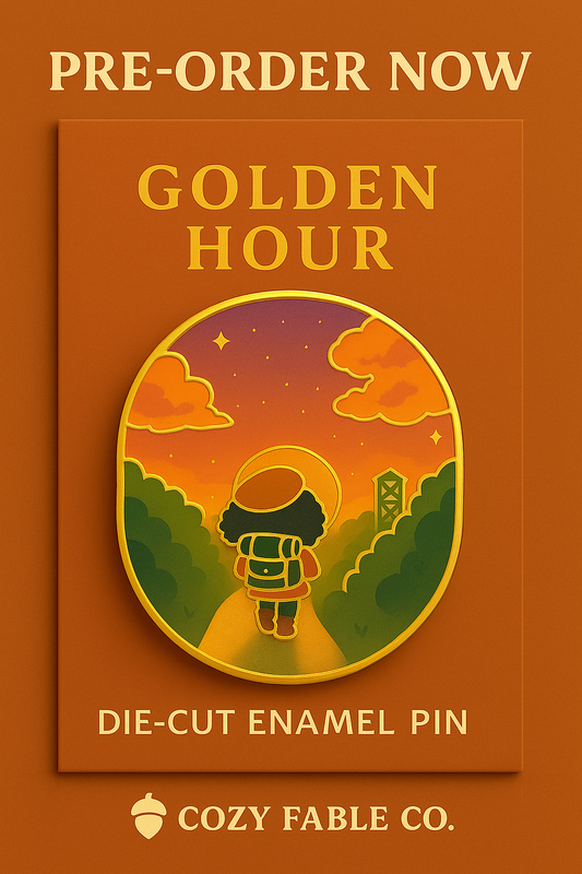 Golden Hour Enamel Pin – Limited Edition
